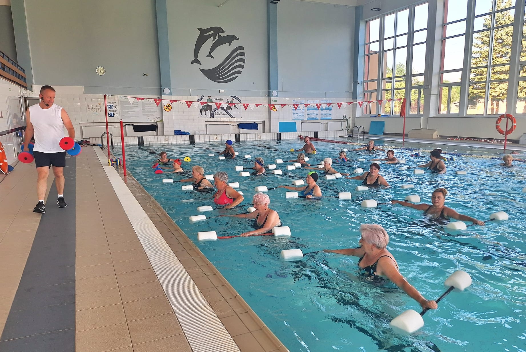 Zdjęcie z zajęć aqua aerobicu